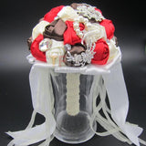 Gorgeous Custom Silk Roses Wedding Bouquet Mult. Colors