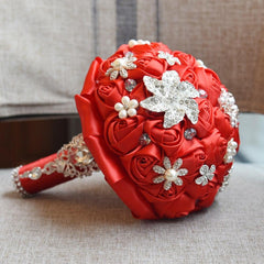 Gorgeous Red Brooch Bouquet