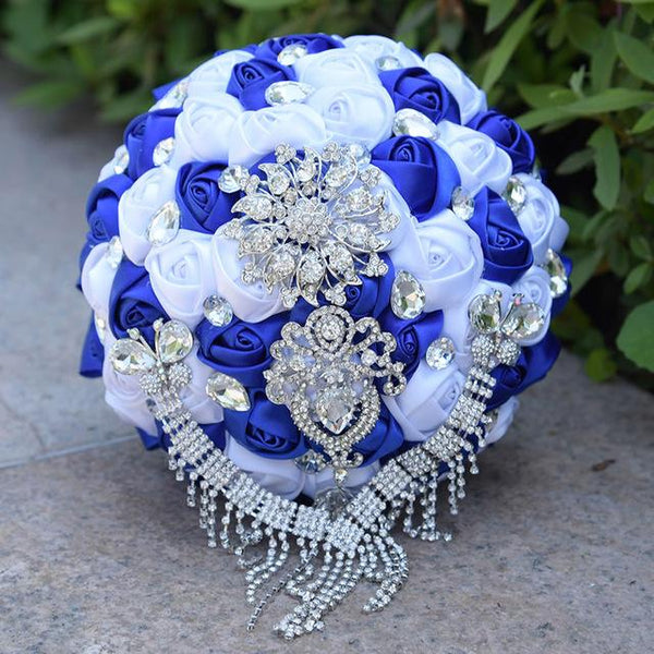 Gorgeous Wedding Bouquets Crystal Butterfly Tassel 12 Styles