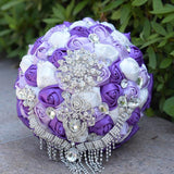Gorgeous Wedding Bouquets Crystal Butterfly Tassel 12 Styles