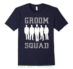 Groom Squad T-shirt - Silver & White Silhouette Multiple Colors