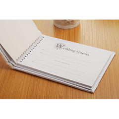 Guest Book White Lace Ribbon