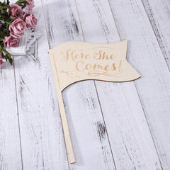 HERE SHE COMES Pennant Flag