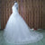 High Neck See Through Back Full Sleeve Wedding Dress Lace Ball Gown