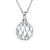 Intertwined Ball Necklace in 18K White Gold Plated