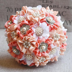 Satin Wedding Bouquet 2 colors