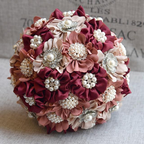 Satin Wedding Bouquet 2 colors