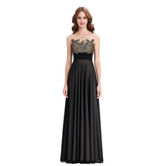 Kate Kasin Lace Appliques Bridesmaid Dresses Long Patterns Floor Length