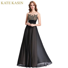 Kate Kasin Lace Appliques Bridesmaid Dresses Long Patterns Floor Length