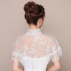 Lace and Fringe Shaw