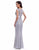 Lace Mermaid Evening Dresses 2018 Ever Pretty XX89780PEB V Neckline Elegant Peach Collar Long Evening Party Dress