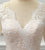 Lace Wedding Dress V Neck Three Quarter Sleeves