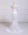 Lace With Diamond Mermaid Wedding Dress One Sleeve