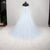 Light Blue Wedding Dress Princess Style Off the Shoulder Winter Wedding