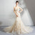 Light Champagne Mermaid Wedding Dress