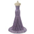 Light Purple  Mermaid Sweetheart Beaded Lace Dress