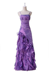 Long Bridesmaid Dress by Grace Karin Spaghetti Straps Taffeta