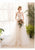 long half sleeve lace wedding dress simple bridal gown