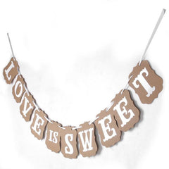 LOVE IS SWEET Garland Banner