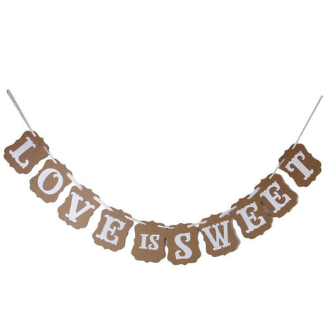 LOVE IS SWEET Garland Banner
