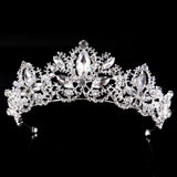 Luxury Crystal AB Bridal  Tiara Gold or Silver