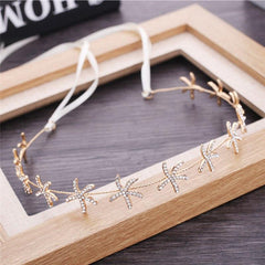 Luxury Hair Jewelry Starfish Crystal Headband