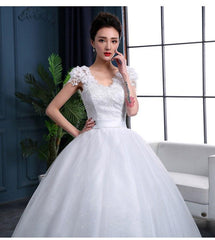 Luxury High-end Wedding Dress With Lace Beads