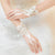 Luxury Sparkling  Sequins Lace Wedding Gloves