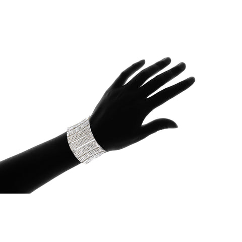 Made with Swarovski Crystal White Topaz Bangle