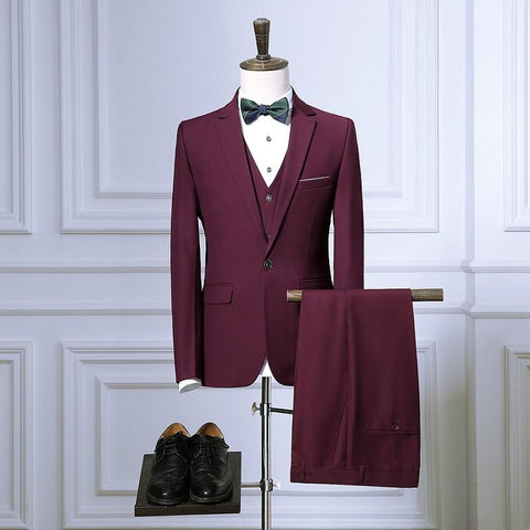 Men Slim fit Tuxedo  Set 4 Colors