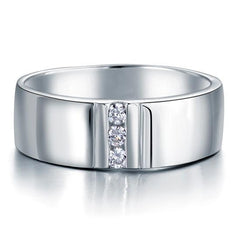 Men's Wedding Band Sterling 925 Silver Ring