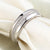 Men's Wedding Band Sterling 925 Silver Simulated Diamond Ring