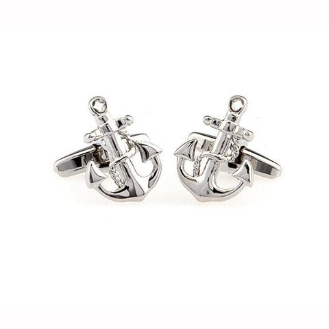 Mens Wedding Gift Cuff-links  Anchors