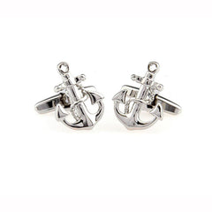 Mens Wedding Gift Cuff-links  Anchors