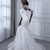 Mermaid Pearls Lace Wedding Dress Sweetheart Bridal Gown