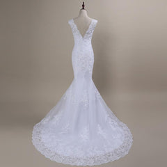 Mermaid/Trumpet Wedding Dress Beading,Appliques,Lace, Comes in Plus Size too