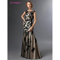 Mother Of The Bride Dresses Mermaid Cap Sleeves Tulle Appliques Plus Size Long Elegant Groom Mother Dresses Wedding