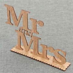 Mr and Mrs Wooden Letters