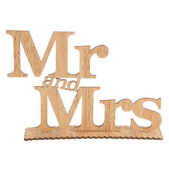 Mr and Mrs Wooden Letters