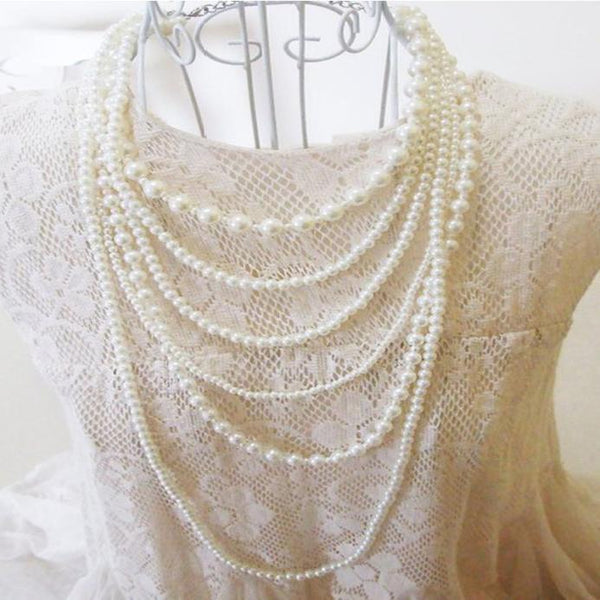 Multi layer Pearl Necklace