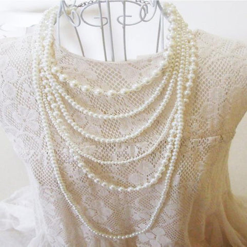 Multi layer Pearl  Necklace