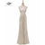 Off Shoulder Champagne Mermaid Sequined Strapless Bridesmaid Dress