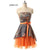 Orange Camouflage Bridesmaid Dresses