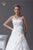 Organza A Line Ruffled Wedding Dress