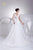 Organza Mermaid V Neck Wedding Dress