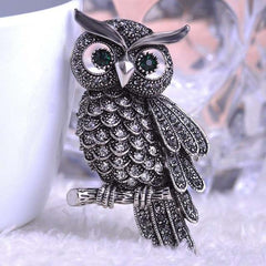 Owls Vintage Brooches 3 Colors