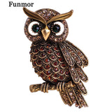 Owls Vintage Brooches 3 Colors