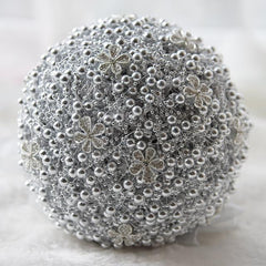 Pearls Brooch Bridal Bouquet Multiple COLORS