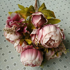 Peony Flower Bridal Bouquet Five Colors