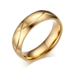 Gold-Color Stainless Steel Ring